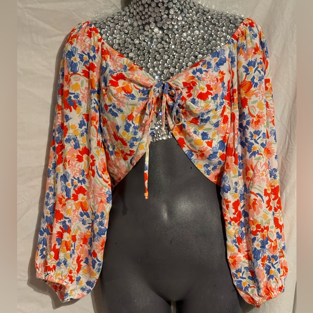 L*Space Puff Sleeve Cropped Top
